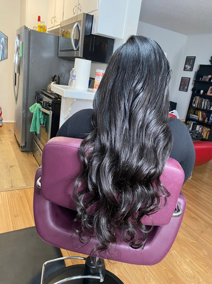 28" Indian wave clip ins installed 1.5 bundles